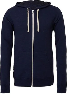 Obrázek produktu pro Bella Uni mikina na zip s kapucí, velikost:L, barva:Navy Triblend