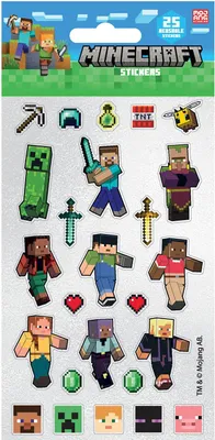 Produktbild von Aufkleber 25 Stück Minecraft v3