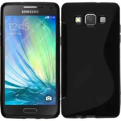 Produktbild von PhoneNatic Case kompatibel mit Samsung Galaxy A5 (A500) - schwarz Silikon Hülle S-Style + 2 Schutzfolien