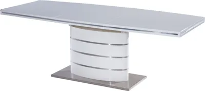 Produktbild von Esstisch Säulentisch Fano 180x100x77cm weiß lackiert (17991)
