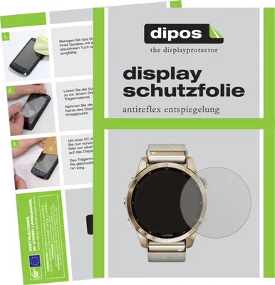 Produktbild von 5x Schutzfolie für Garmin Fenix 7S (42 mm) matt Displayschutzfolie Folie Display Schutz dipos