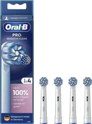 Immagine prodotto di Oral-B | Replaceable toothbrush heads | EB60X-4 Sensitive Clean Pro | Heads | For adults | Number of brush heads included 4 | White