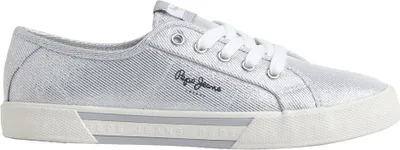 Zdjęcie produktu dla Buty sportowe Pepe Jeans Brady Party Low, srebrne, rozmiar 42 (EU), damskie, srebrne, rozmiar 42 (EU)