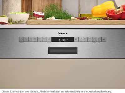 Obrázek produktu pro Neff S245ECS15E, Napůl vestavěné, Plná velikost (60 cm), Broušená ocel, Nerezová ocel, Knoflíky, 1,75 m