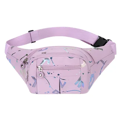 Produktbild von Bauchtasche Gürteltasche für Damen und Herren, Outdoor Sport Wasserdicht Hüfttasche, Lila