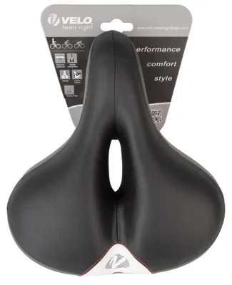 Produktbild von Velo Newport Gemini, Fahrradsattel, Stadt, Unisex, Schwarz, Grau, Weiß, Einfarbig, Schaum