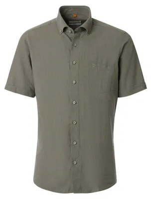 Produktbild von Redmond - Casual Fit - Herren Freizeithemd Kurzarm (261140999), Größe:4XL, Farbe:Grün(600)