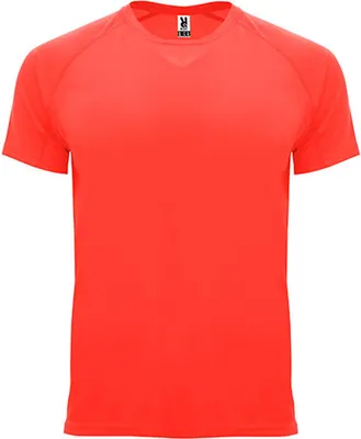 Produktbild von Roly Sport CA0407 | Bahrain T-Shirt mit Raglan-Ärmeln - Farbe: Fluor Coral 234 - Größe: XXL