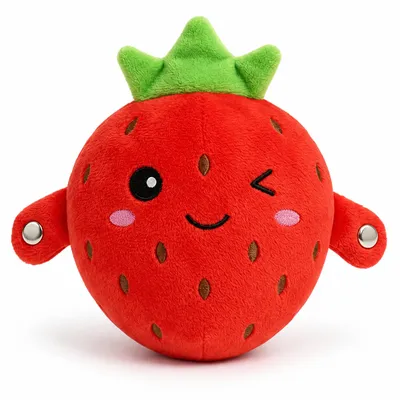 Produktbild von Musikalisches Frucht-Plüschtier Erdbeere – FRUITMELLO Erdbeere