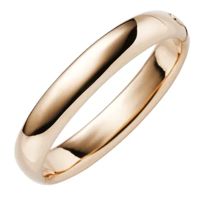 Produktbild von 12mm Armreif Armband Armschmuck aus 585 Gold Rotgold glatt glänzend