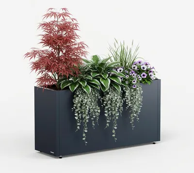 Produktbild von Herstera Garden Cube 30 M hoher Pflanzkübel rechteckig 30x100x50 cm