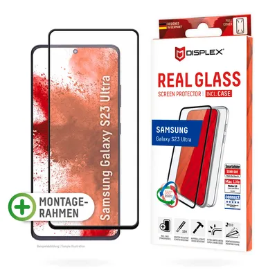 Produktbild von Displex Panzerglas + Case für Samsung Galaxy S23 Ultra
