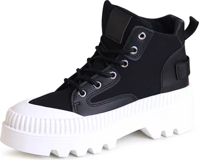 Produktbild von topschuhe24 2344 Damen Plateau Sneaker Turnschuhe , Farbe:Schwarz, Größe:40 EU