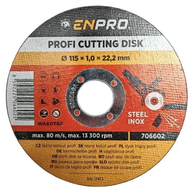 Productafbeelding van Metaalslijpschijf Enpro snijprofiel-115 x 1 x 22-2 mm