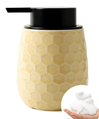 Imagen del producto de Omgoods - Dispensador de jabón cerámico con diseño de panal