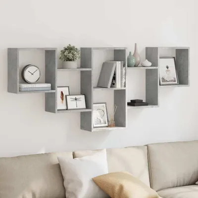 Produktbild von "im " Wandregal Betongrau 159x18x66 cm Holzwerkstoff - Wandregale CC23907