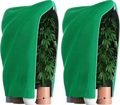 Produktbild von 2 Stück Winterschutz für Pflanzen 80x120CM, Winterschutz für Kübelpflanzen Außen mit Reißverschluss & Zugband wiederverwendbarer Frostschutz