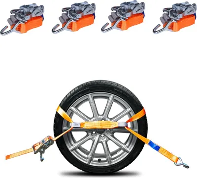 Produktbild von TP 4er Set Spanngurt Autotransport, 3000 daN, 3000 3 Tonnen - 3 Meter