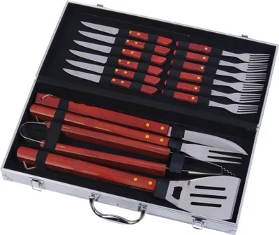 Produktbild von BBQ-Collection Edelstahl Grillbesteck 16 Teile + Koffer EA-45535