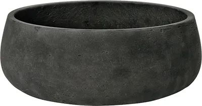 Produktbild von Pottery Pots Pflanzschale Eileen Grau-Schwarz D 29 cm H 11 cm
