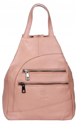 Immagine prodotto di Zaino in pelle da donna Bellugio, color pesca, elegante