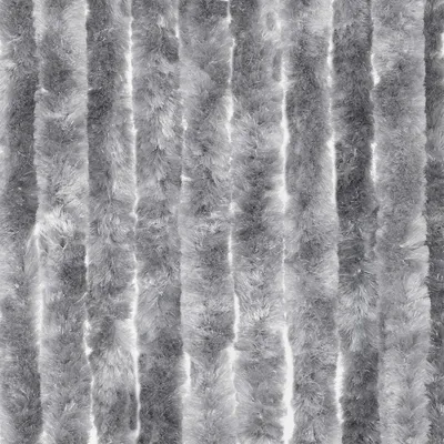 Image de Rideau de porte en chenille, gris, 90x220 cm