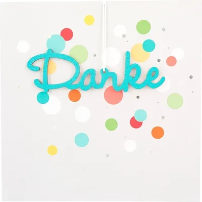 Produktbild von Depesche Klappkarte mit Anhänger - \Smile\" Herzlichen Glückwunsch"