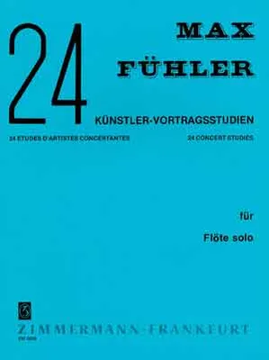 Produktbild von 24 Künstler-Vortragsstudien für Flöte solo