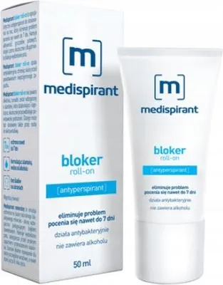 Obrázok produktu pre Medispirant, antyperspirant bloker roll-on, 50 ml - Długi termin ważności!