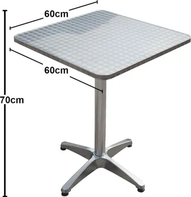 Produktbild von Tisch/Stehtisch BISTRO, quadratisch, Alu-Gestell