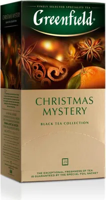 Produktbild von Greenfield Christmas Mystery Aromatisierter schwarzer Tee 25Teebeutel