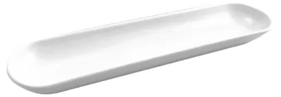 Produktbild von Schmale, ovale, weiße Schale, 20 cm