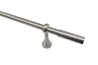 Produktbild von Gardinia Belamy 1-Lauf Ø 25 mm edelstahl-optik 160 cm