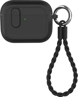 Immagine prodotto di INF Custodia Protettiva Silicone per AirPods Pro 3 Nera con Laccetto