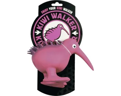 Obrázek produktu pro Hračka pro psy Kiwi Walker pískací vel. S 8,5 cm růžová