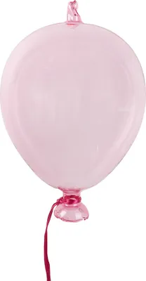 Obrázek produktu pro Clayre & Eef Dekorativní přívěsek Balón Ø 10x17 cm Růžové sklo