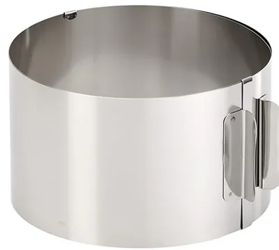 Produktbild von Schulz 320210 Tortenring mit Skala Edelstahl 16 - 30 cm Höhe 8,2 cm