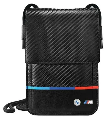 Obrázek produktu pro BMW BMOWBPUCARTCBK Peněženka Carbon Tricolor Line černá