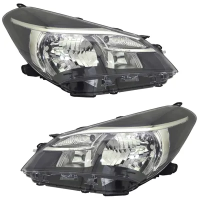 Produktbild von TYC Scheinwerfer Set für Toyota Yaris P13 2014-2017 H4 Tagfahrlicht LWR Stellmot