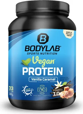Produktbild von BODYLAB Vegan Protein - 1000g - Vanille-Karamell