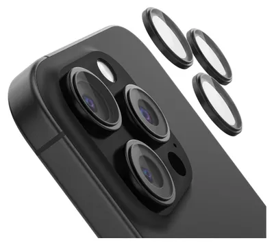 Produktbild von Belkin ScreenForce, Apple, iPhone 16 Pro, iPhone 16 Pro Max, Fallbeständig, Kratzresistent, Schwarz, Transparent, 3 Stück(e)