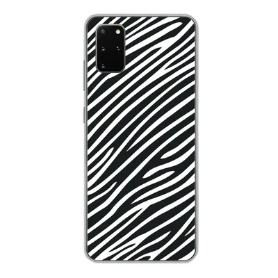 Produktbild von MuchoWow® Handyhülle Schutzhülle Hülle für Samsung Galaxy S20 Plus Tiermuster - Zebra - Schwarz Silikon Softcase Handy Hülle - Hartschale
