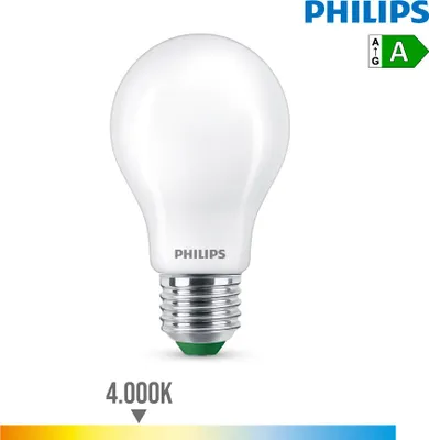 Image de Philips by Signify Philips Filament Bulb Frosted 60W A60 E27
