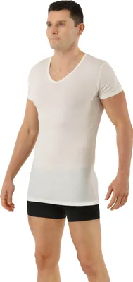 Produktbild von ALBERT KREUZ Funktionsunterhemd V-Ausschnitt Wolle-Lyocell™ Lyocell Naturweiß, 07/XL