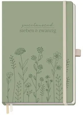 Produktbild von Wochen-Notiz-Timer Classic Fine Flowers salbei A5 2027