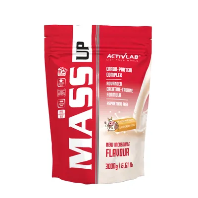 Obrázok produktu pre Activlab Mass Up 3000g Sacharidy Kreatín Taurín - fudge