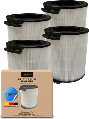 Immagine prodotto di il set di 4 filtri di ricambio Comedes può essere utilizzato al posto di Philips FY1700/30