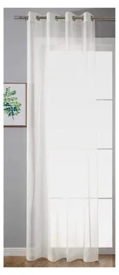 Produktbild von Ösenvorhang Transparent »Uni« 145x140 cm Creme