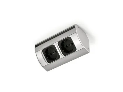 Immagine prodotto di Naber, Prese doppie ad angolo, colore acciaio inox.