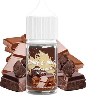 Produktbild von Belissia Shake and Make Schokolade Refill - 30 ml hochdosiertes Lebensmittelaroma - zum Nachfüllen - Für Backen, Speisen, Getränke, Shakes, DIY uvm